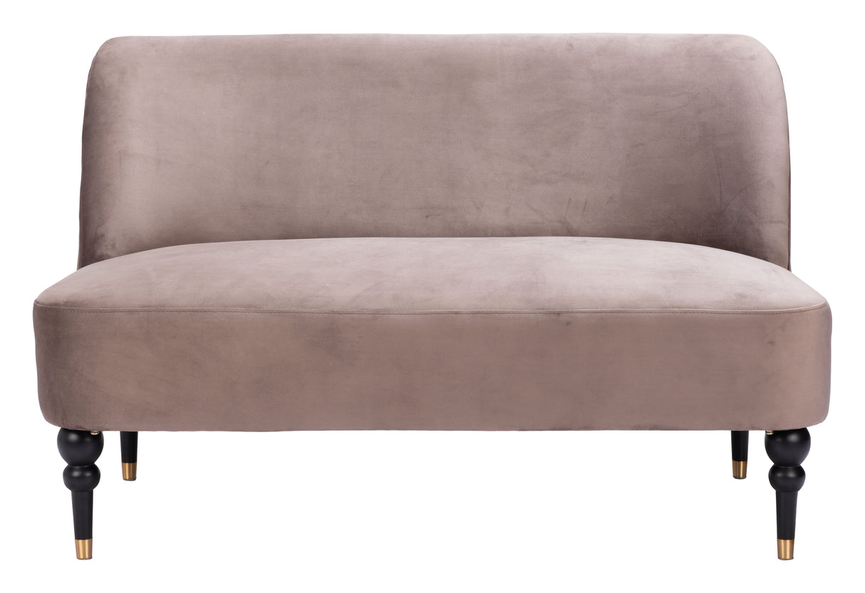 Bintulu Taupe Loveseat by Zuomod at Eve Furniture