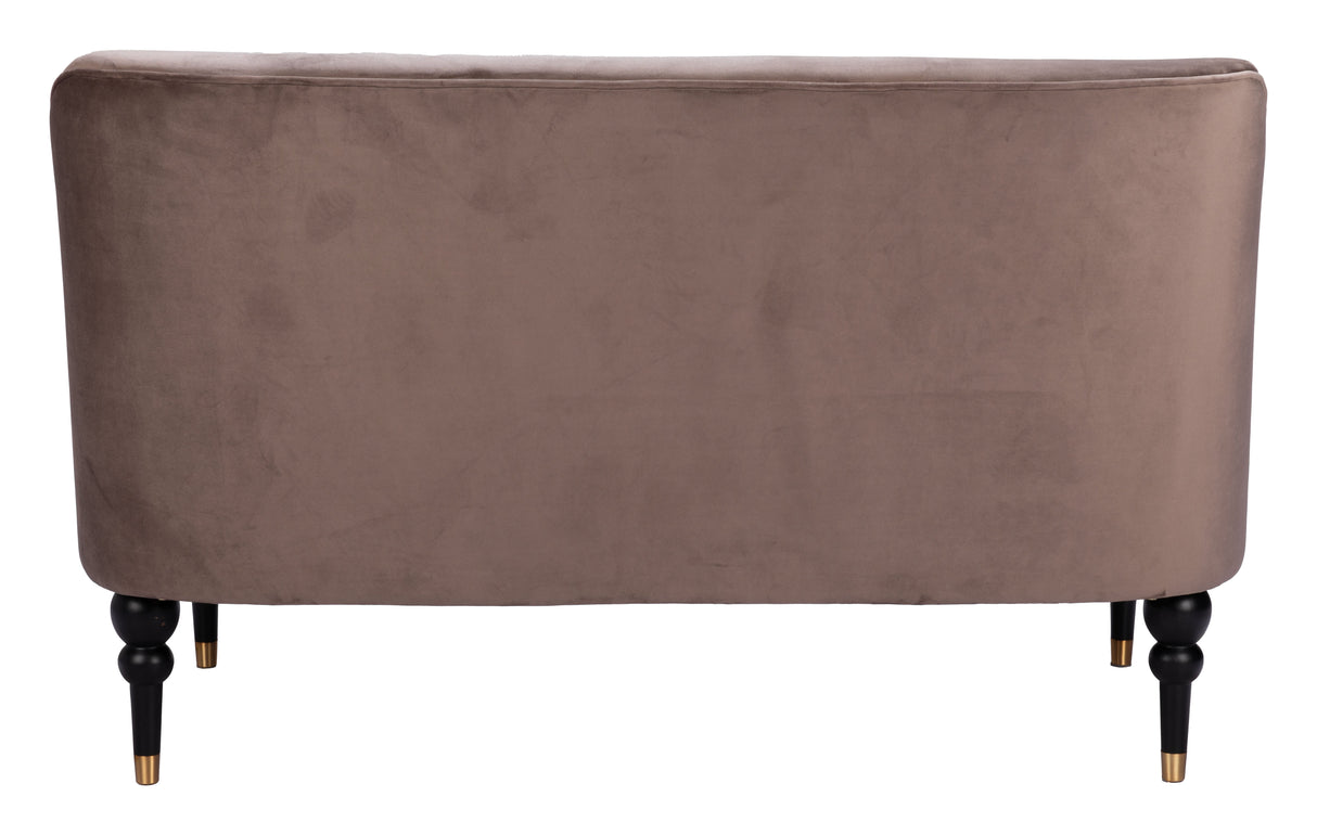 Bintulu Taupe Loveseat by Zuomod at Eve Furniture