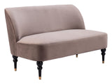 Bintulu Taupe Loveseat by Zuomod at Eve Furniture