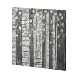 Birch Trees by Studio M a Hand Embellished Gallery-Wrapped Canvas Print by Mercana at Eve Furniture