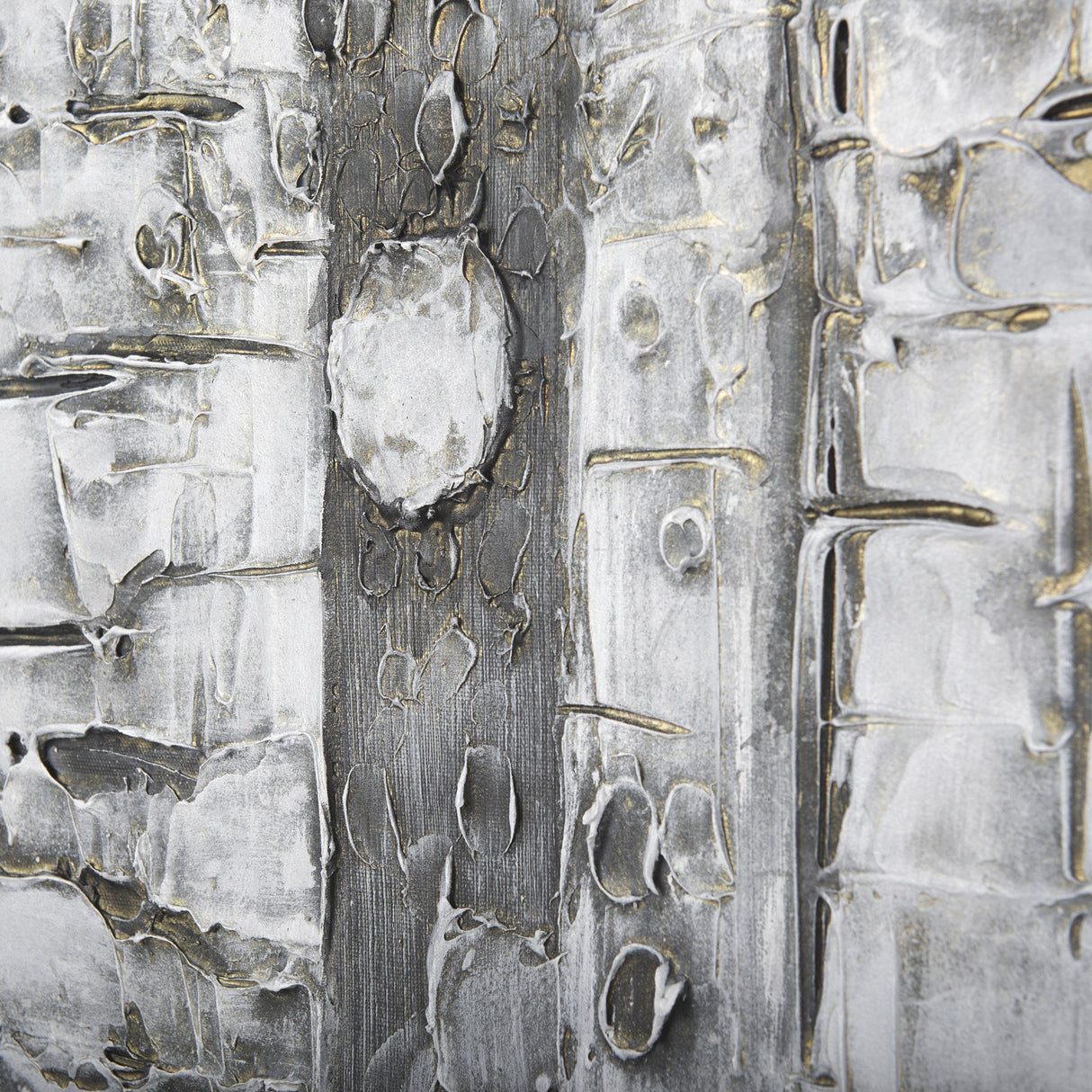 Birch Trees by Studio M a Hand Embellished Gallery-Wrapped Canvas Print by Mercana at Eve Furniture