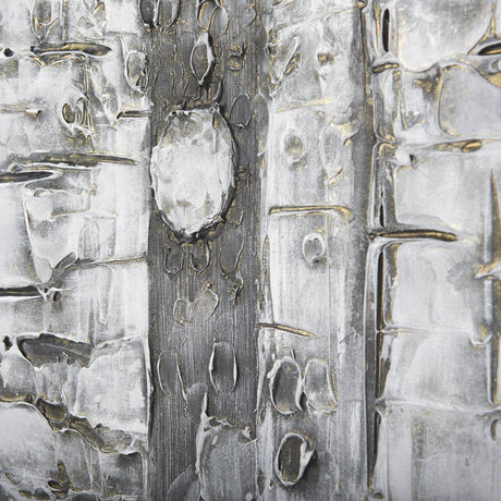 Birch Trees by Studio M a Hand Embellished Gallery-Wrapped Canvas Print by Mercana at Eve Furniture