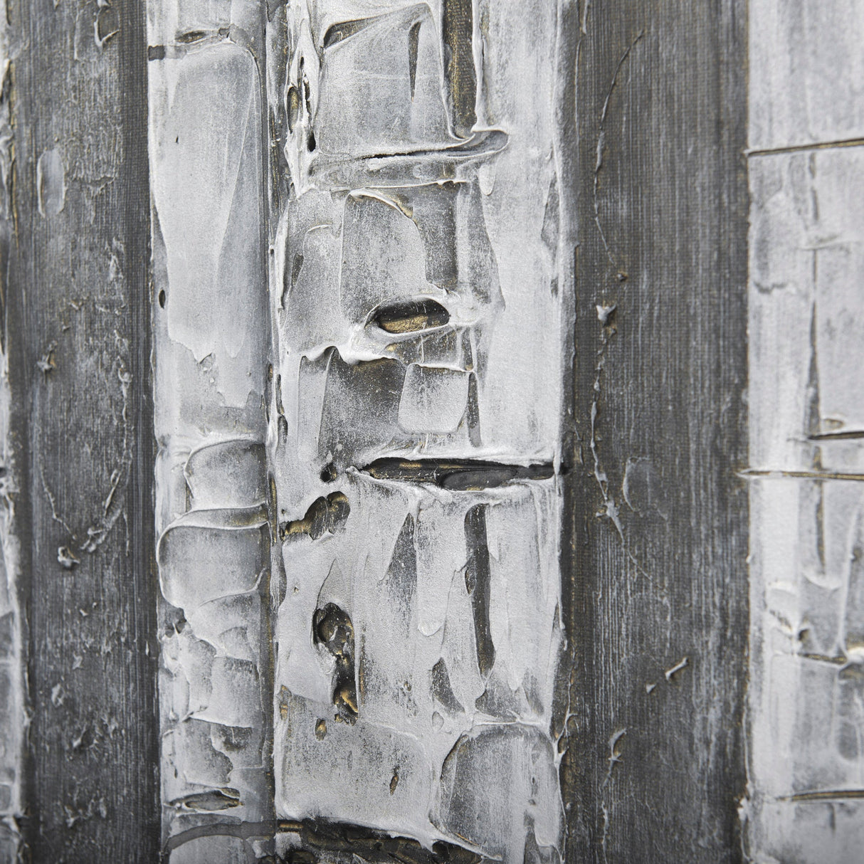 Birch Trees by Studio M a Hand Embellished Gallery-Wrapped Canvas Print by Mercana at Eve Furniture