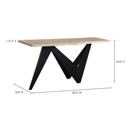 Bird Natural Console Table by MOES at Eve Furniture