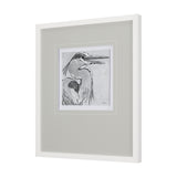 Bird Portrait Sketch I by Mercana Studio Hand Embellished Framed Art Print Matted under Glass by Mercana at Eve Furniture