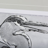 Bird Portrait Sketch I by Mercana Studio Hand Embellished Framed Art Print Matted under Glass by Mercana at Eve Furniture
