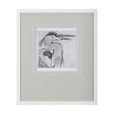 Bird Portrait Sketch I by Mercana Studio Hand Embellished Framed Art Print Matted under Glass by Mercana at Eve Furniture