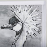 Bird Portrait Sketch II by Mercana Studio Hand Embellished Framed Art Print Matted under Glass by Mercana at Eve Furniture