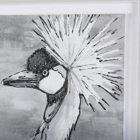Bird Portrait Sketch II by Mercana Studio Hand Embellished Framed Art Print Matted under Glass by Mercana at Eve Furniture