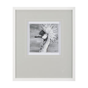 Bird Portrait Sketch II by Mercana Studio Hand Embellished Framed Art Print Matted under Glass by Mercana at Eve Furniture