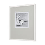 Bird Portrait Sketch III by Mercana Studio Hand Embellished Framed Art Print Matted under Glass by Mercana at Eve Furniture