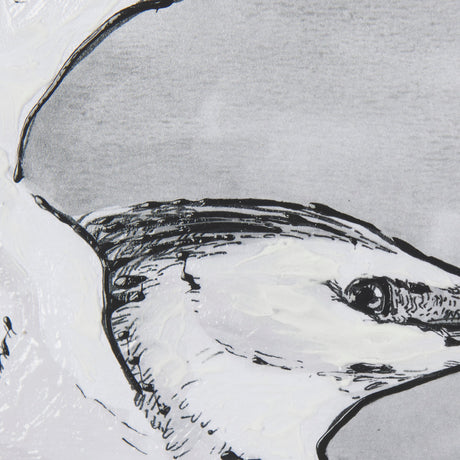 Bird Portrait Sketch III by Mercana Studio Hand Embellished Framed Art Print Matted under Glass by Mercana at Eve Furniture