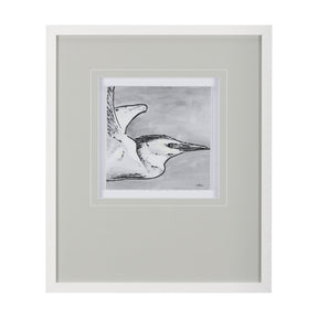 Bird Portrait Sketch III by Mercana Studio Hand Embellished Framed Art Print Matted under Glass by Mercana at Eve Furniture