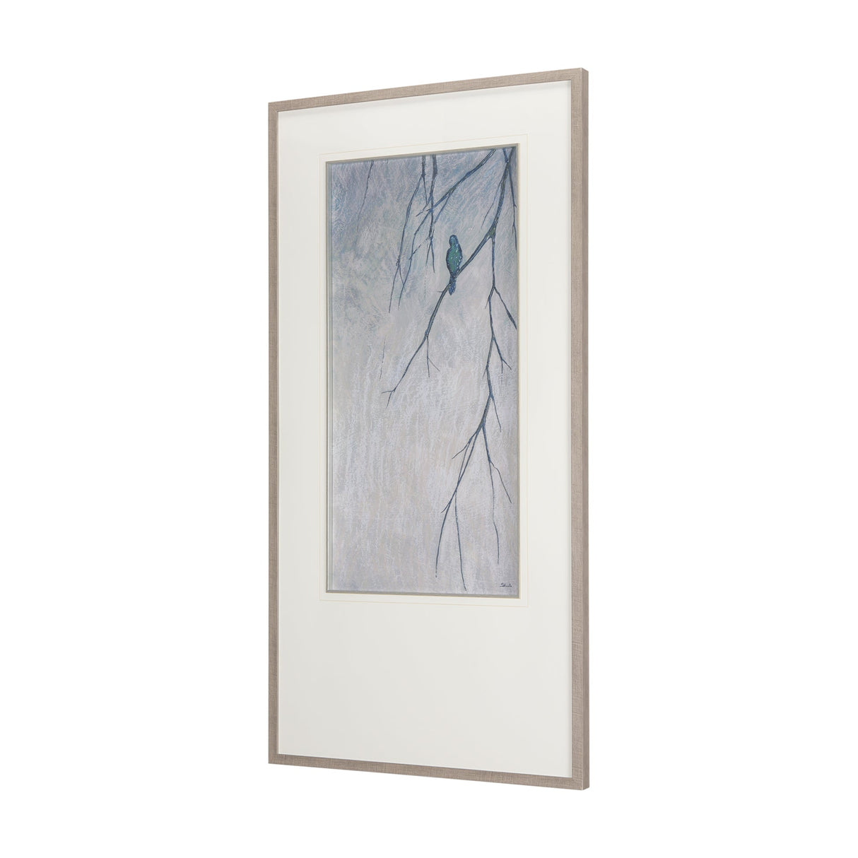 Bird Song I by Mercana Studio a Hand Embellished Textured Framed Art Print Matted under Glass by Mercana at Eve Furniture