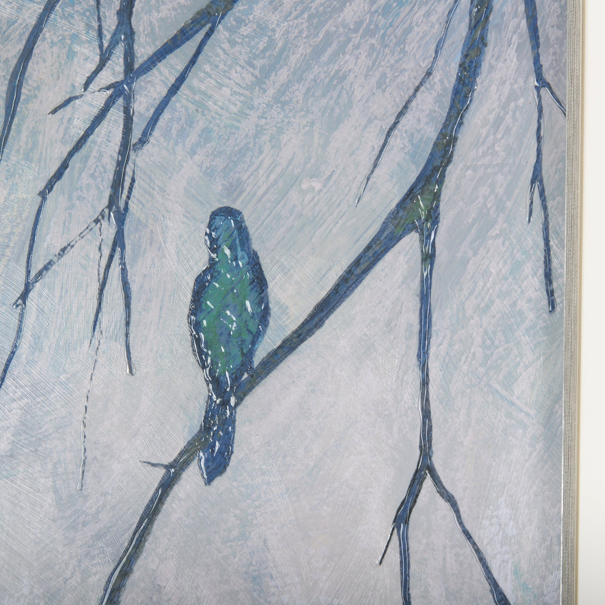 Bird Song I by Mercana Studio a Hand Embellished Textured Framed Art Print Matted under Glass by Mercana at Eve Furniture