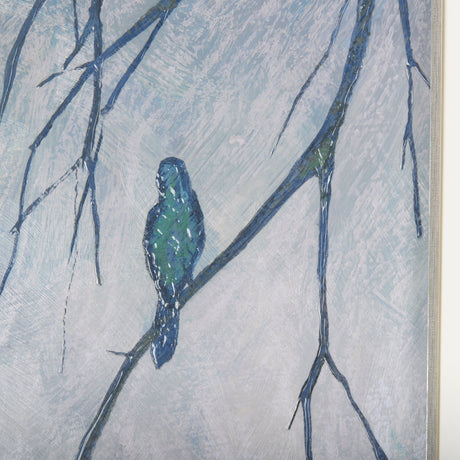 Bird Song I by Mercana Studio a Hand Embellished Textured Framed Art Print Matted under Glass by Mercana at Eve Furniture