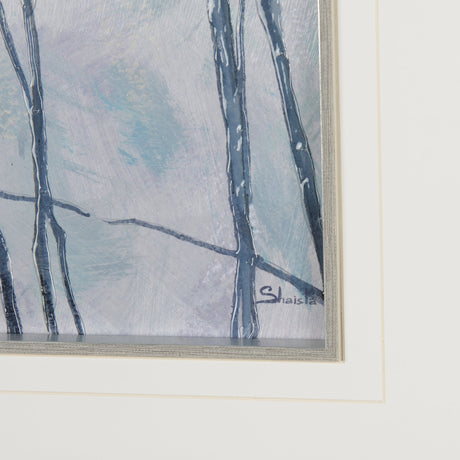 Bird Song II by Mercana Studio a Hand Embelished Textured Framed Art Print Matted under Glass by Mercana at Eve Furniture
