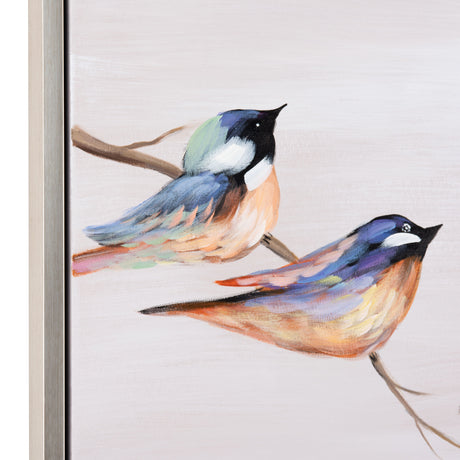 Birdie Birds Blue Canvas by Crestview at Eve Furniture