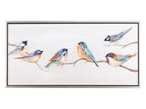 Birdie Birds Blue Canvas by Crestview at Eve Furniture