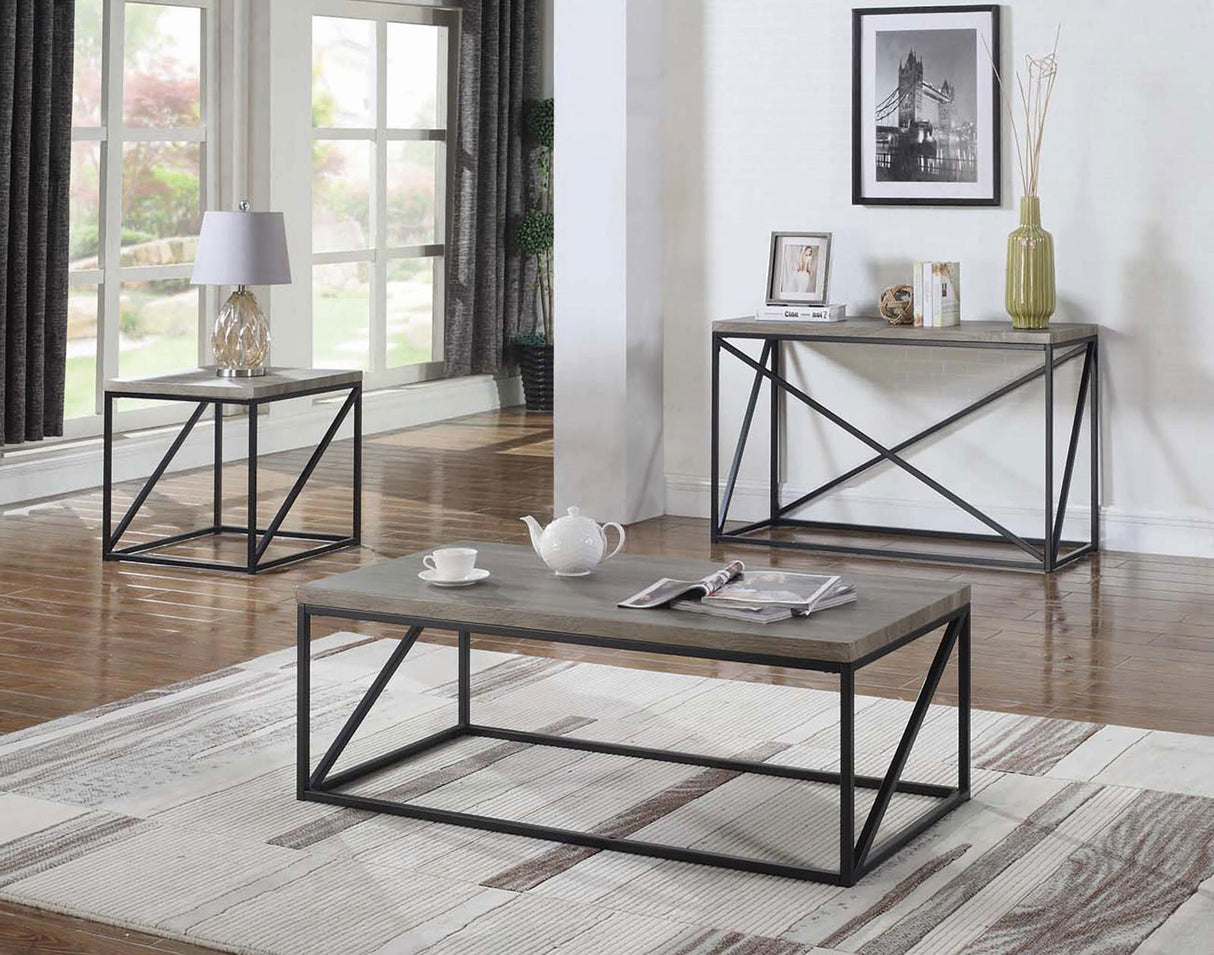 Birdie Gray Square End Table Sonoma by Coaster at Eve Furniture
