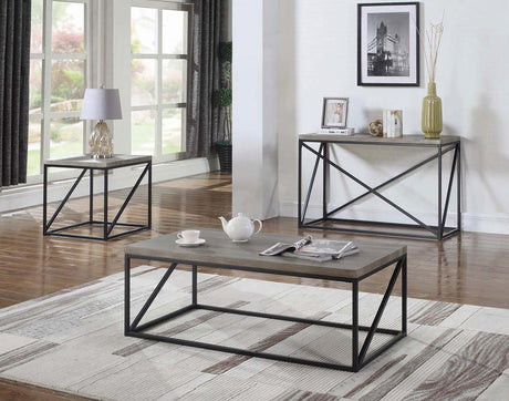 Birdie Gray Square End Table Sonoma by Coaster at Eve Furniture