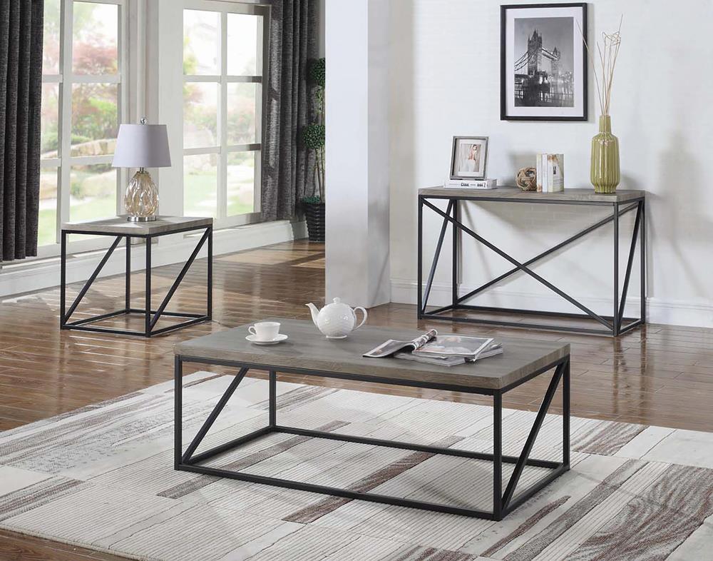 Birdie Sonoma Gray Rectangular Coffee Table