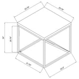 Birdie Sonoma Gray 2-Piece Coffee and End Table Set by Coaster at Eve Furniture