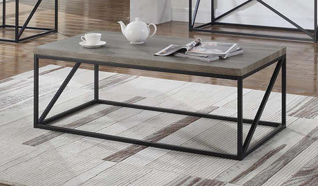 Birdie Sonoma Gray Rectangular Coffee Table by Coaster at Eve Furniture