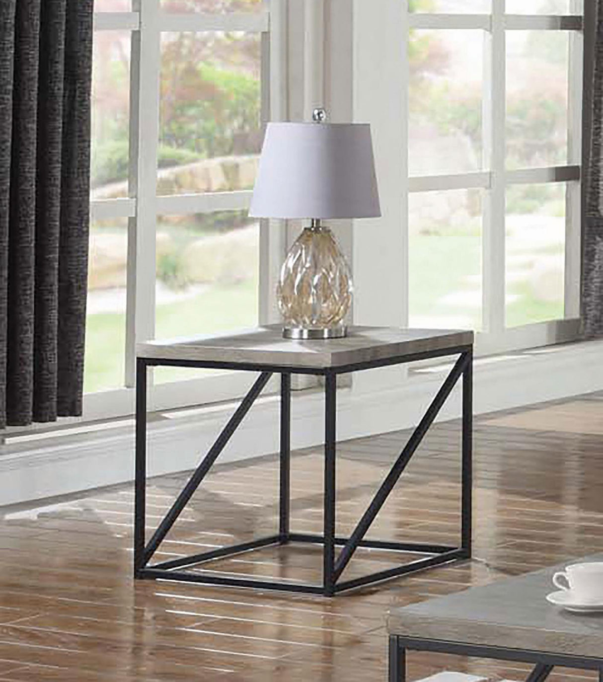 Birdie Square End Table Sonoma Gray