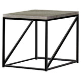 Birdie Square End Table Sonoma Gray