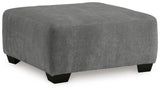 Birkdale Court Gray Oversized Accent Ottoman by Ashley at Eve Furniture