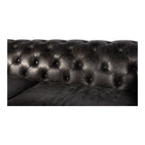 Birmingham Black Leather Sofa by Moe's Home at Eve Furniture