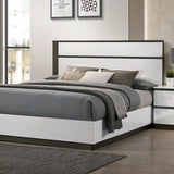 Birsfelden White/Metallic Gray 5-Piece Queen Bedroom Set by Furniture of America at Eve Furniture