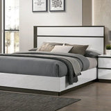 Birsfelden White/Metallic Gray 4-Piece Queen Bedroom Set by Furniture of America at Eve Furniture