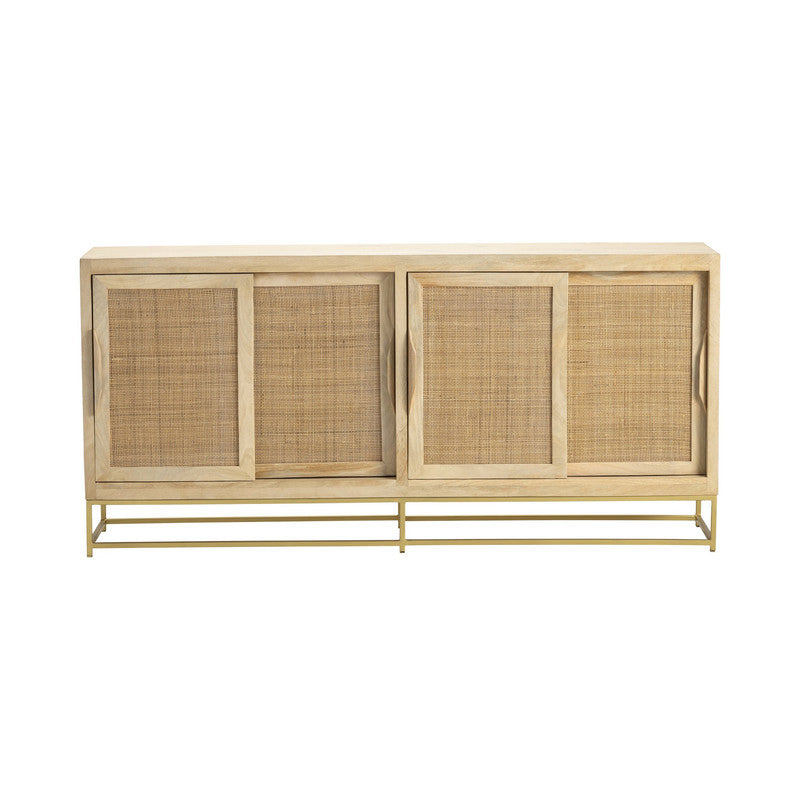Biscayne Brown/Gold Sideboard by Crestview at Eve Furniture
