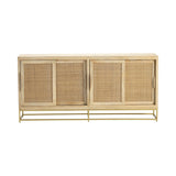 Biscayne Brown/Gold Sideboard by Crestview at Eve Furniture