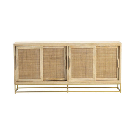 Biscayne Brown/Gold Sideboard by Crestview at Eve Furniture