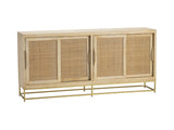 Biscayne Brown/Gold Sideboard by Crestview at Eve Furniture