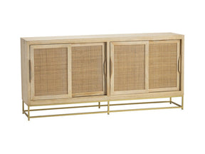 Biscayne Brown/Gold Sideboard by Crestview at Eve Furniture
