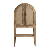 Biscayne Brown/Tan Bar Cabinet by Crestview at Eve Furniture