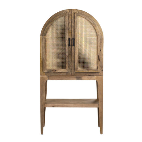 Biscayne Brown/Tan Bar Cabinet by Crestview at Eve Furniture