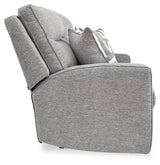 Biscoe Pewter Power Reclining Loveseat