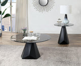 Bishop Black/Gray End Table by Furniture of America at Eve Furniture