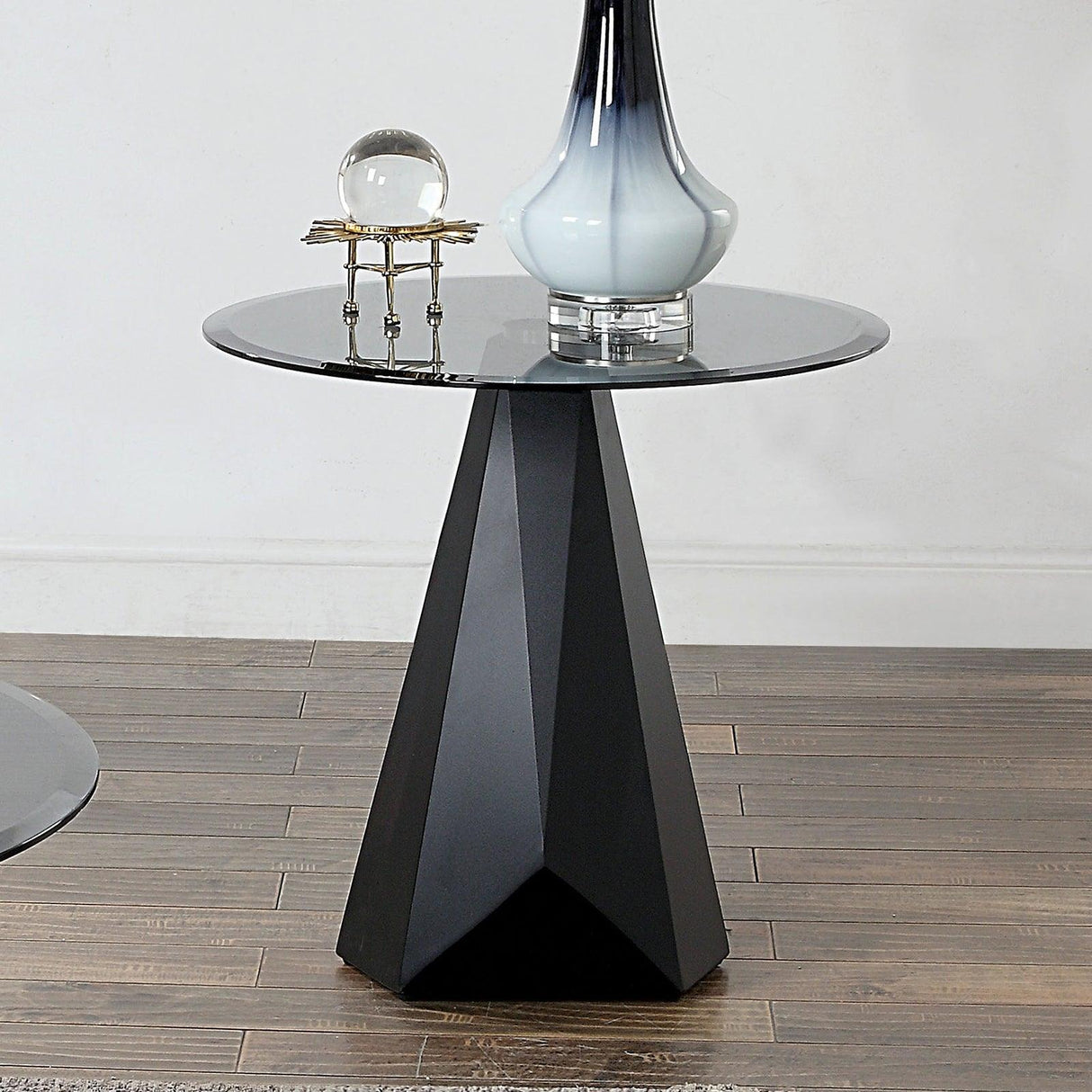 Bishop Black/Gray End Table by Furniture of America at Eve Furniture