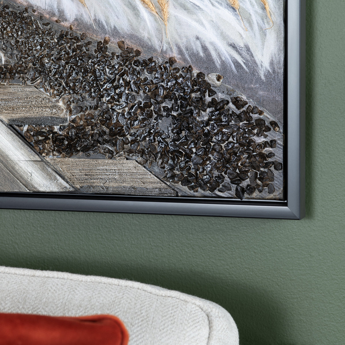 Bismark Brown/Green Canvas by Crestview at Eve Furniture