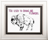 Bison by Marie, Natasha a Framed Art Print Matted under Glass by Mercana at Eve Furniture