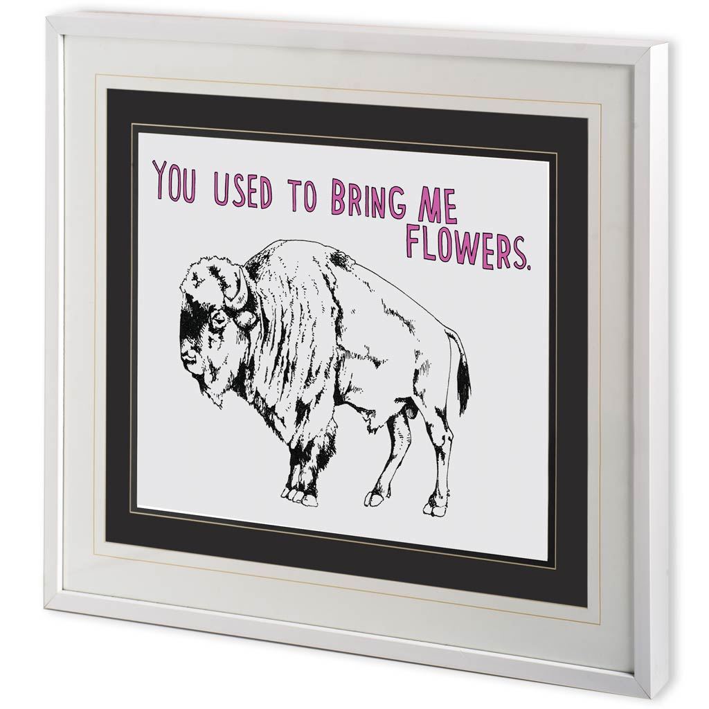 Bison by Marie, Natasha a Framed Art Print Matted under Glass by Mercana at Eve Furniture