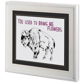 Bison by Marie, Natasha a Framed Art Print Matted under Glass by Mercana at Eve Furniture