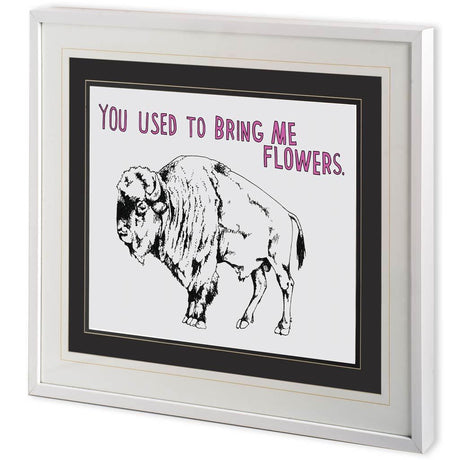 Bison by Marie, Natasha a Framed Art Print Matted under Glass by Mercana at Eve Furniture