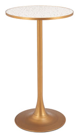 Bite Beige & Gold Bar Table by Zuomod at Eve Furniture